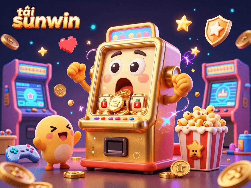 Experience thrilling wins with the golden slot machine as it hits the jackpot in tải sunwin's colorful gaming world.