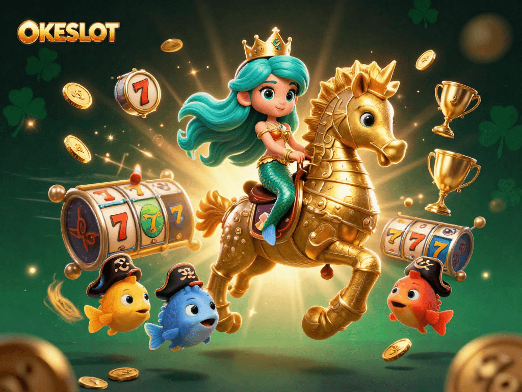 Mainkan slot seru di OKESLOT dan raih jackpot besar dengan tema kasino menarik.