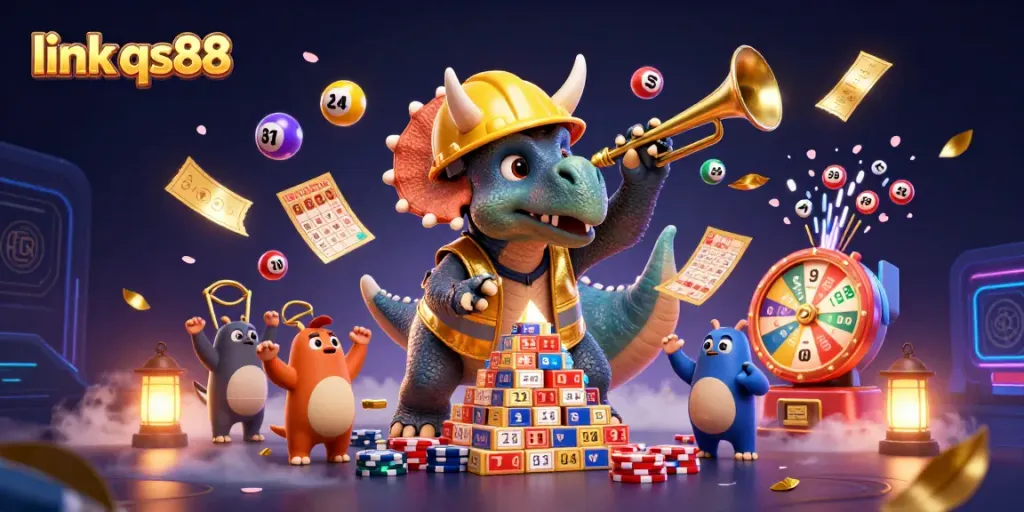 Experience thrilling gaming with link qs88, featuring vibrant casino elements in celebration.