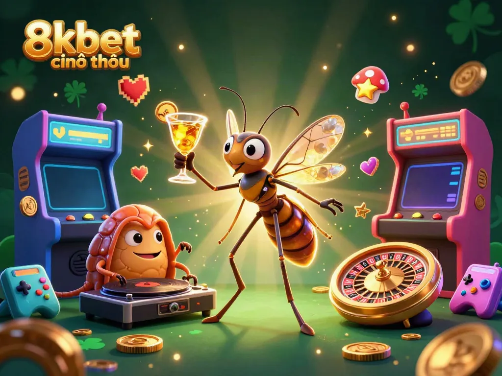 Experience the excitement of 8kbet chính thức with dynamic casino characters in an ultra-detailed 3D scene.