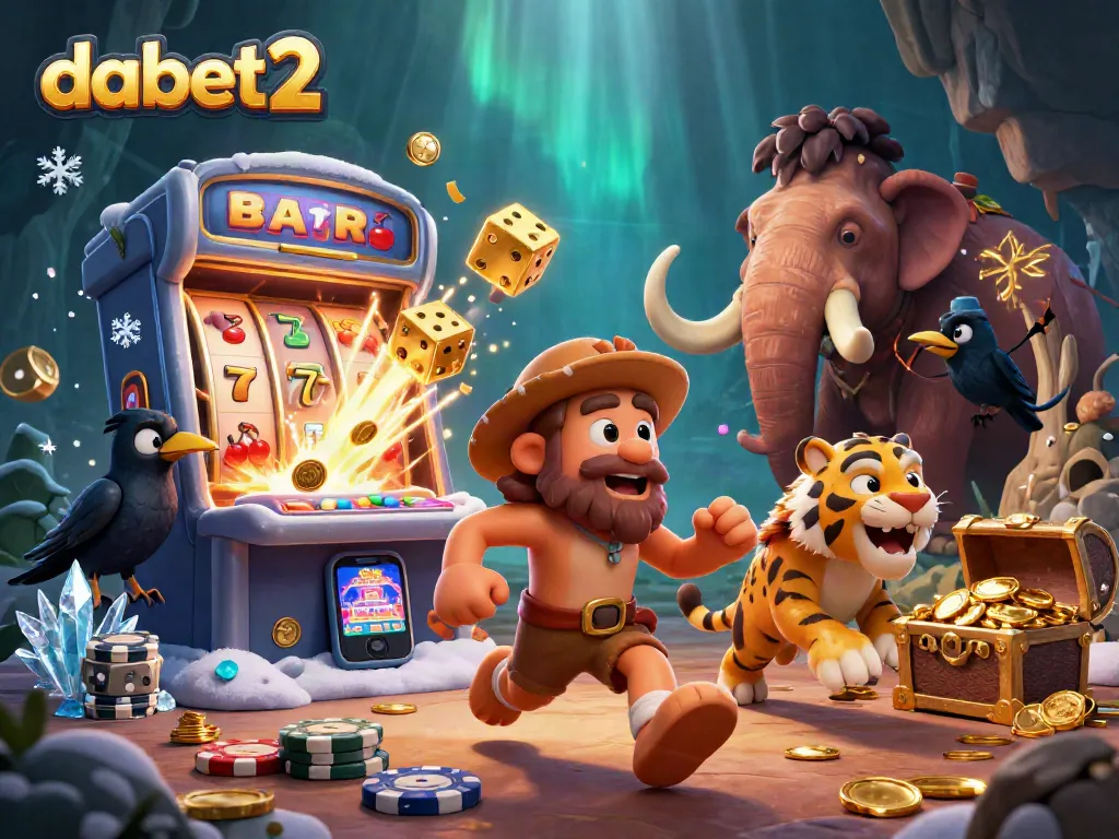 Experience dabet2's thrilling casino adventure with cavemen, tigers, and epic jackpots!