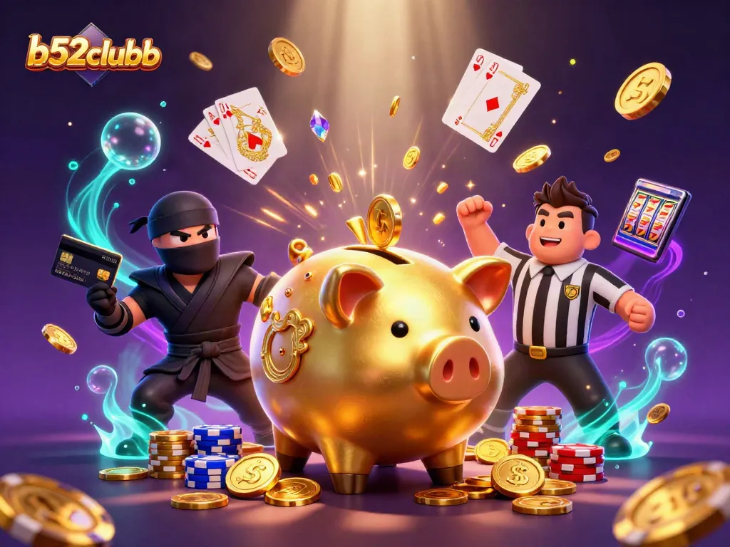 Engage with the thrilling b52clubb casino world through dynamic 3D illustration packed with action.