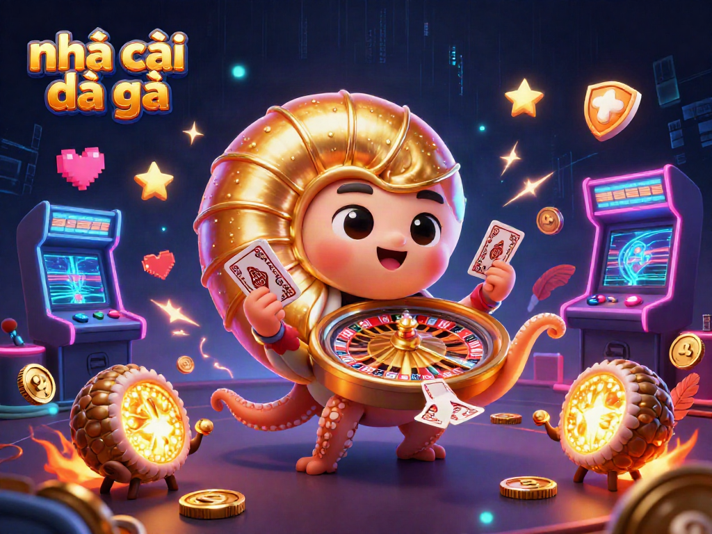 Engage with nhà cái đá gà through a vibrant 3D illustration featuring an ancient nautilus and gaming elements.