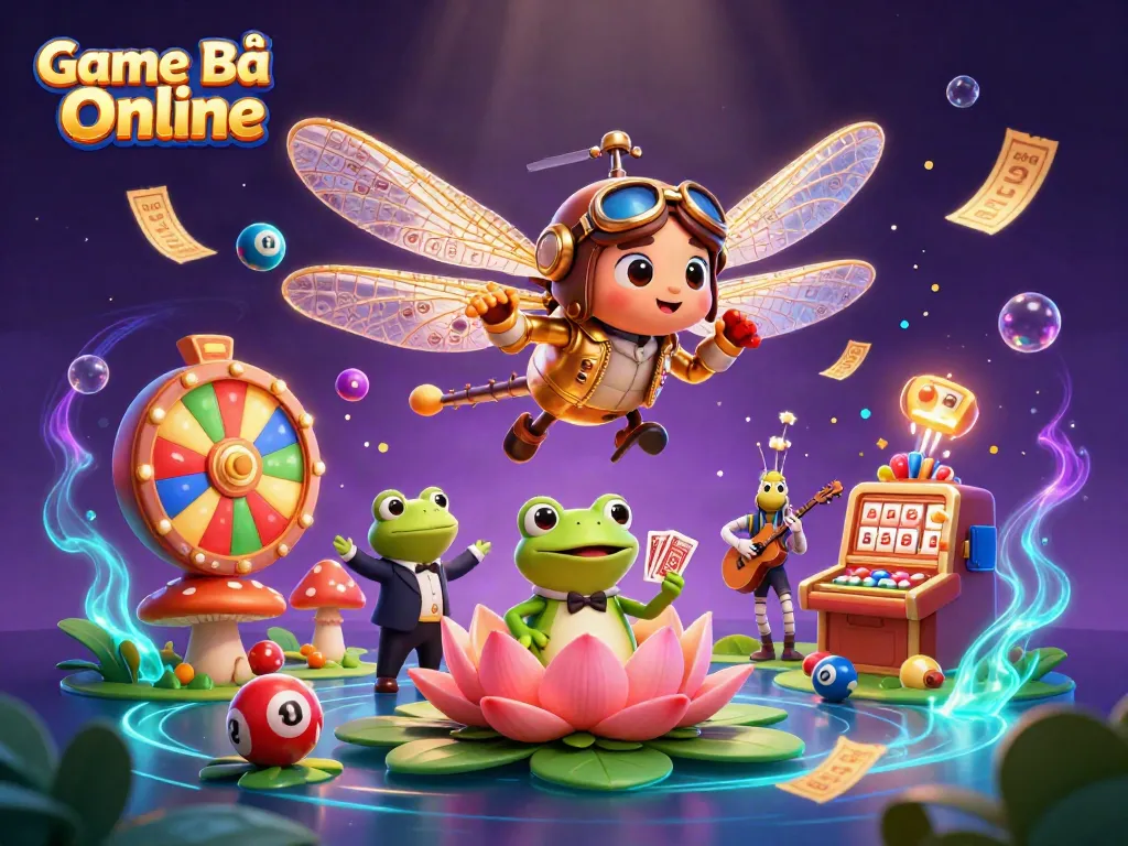 Play thrilling games at Game Bài Online, featuring lively casino elements with unique characters.