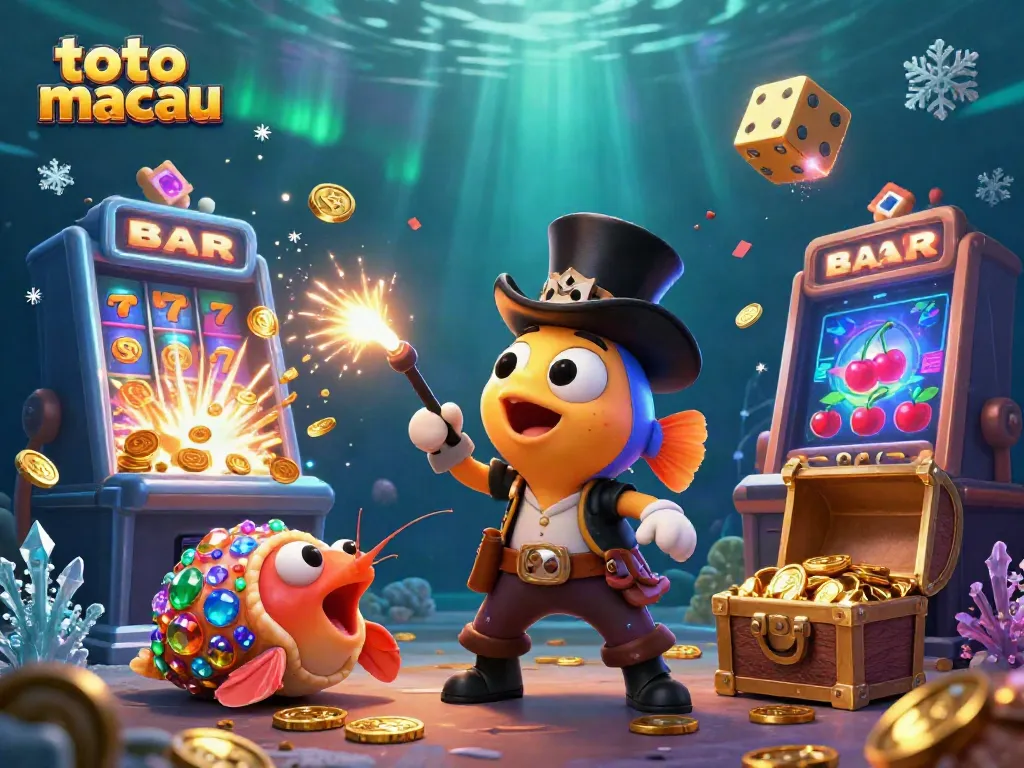 Menangkan peluang terbaik di toto macau dengan ilustrasi 3D pemandangan kasino yang menarik dan kaya detail.