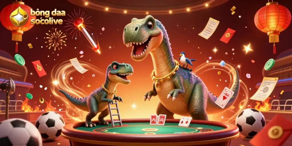 Experience football online with bóng đá trực tuyến socolive, vibrant visuals of a lively casino.