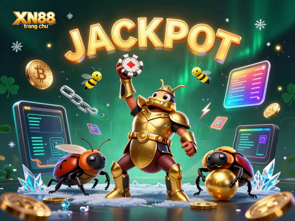 Engage in thrilling gameplay with XN88 trang chủ as victory unfolds in a vibrant 3D casino scene.