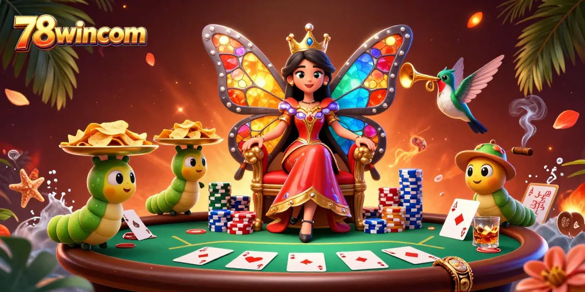 Engage in thrilling gameplay at 78wincom with colorful casino-themed designs.