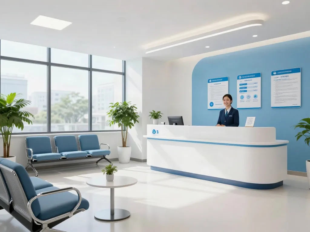 Link slot opportunities in healthcare services at a modern clinic.