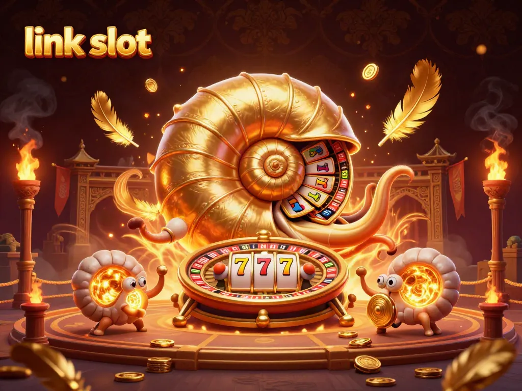 Spin the reels of link slot with a unique nautilus-themed casino illustration.