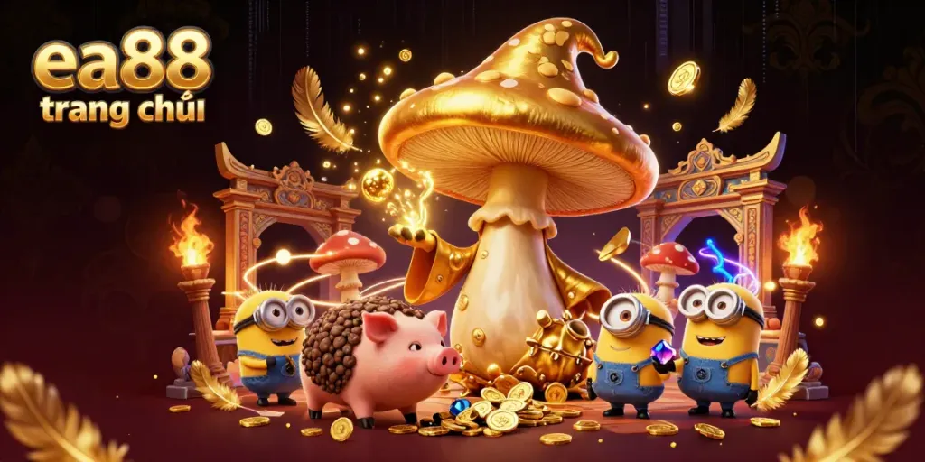 Experience the thrill at ea88 trang chủ with a magical golden wizard turning treasures into gold!